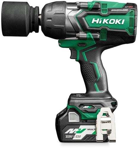 Hikoki wr36dfwrz | Clé à chocs à batterie multivolt 36v 3 4 2400nm en coffret hsc iii (2x batterie 2,5ah + chargeur) - wr36dfwrz
