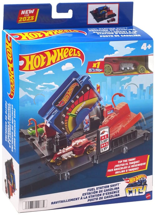 Ensemble de jeux de station-service de la station-service de la station-service Hotwheels