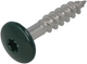 Fixations Hoenderdaal vis hpl hoenderdaal acier inoxydable-a2 torx tx20 ​​​​vert pin ral6009 4,8x25 | 100 pièces - 0346.30.37122