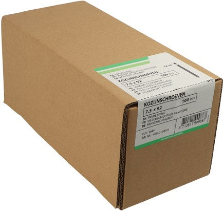 Vis de cadre Hoenderdaal vz ck torx tx30 7,5x92 | 100 pièces - 4850.01.58101