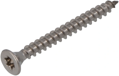 Vis pour panneaux d'aggloméré Hoenderdaal acier inoxydable-a2 tête plate filetage complet torx tx20 ​​​​4,0x40 | 200 pièces - 0206.30.25603