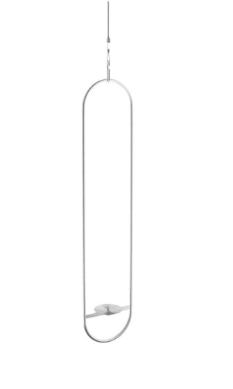 Höfats Spin 120 atmosphère lanterne suspendue 150 cm en acier inoxydable argent