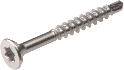 Vis à bois dur Homefix acier inoxydable-410 pk torx tx25 5.0x50 | 30 pièces - 6701.60.34050