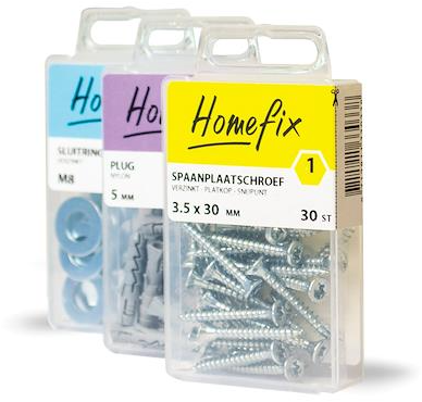 Cheville murale creuse Homefix 8x50 | 12 pièces - 6701.10.10020