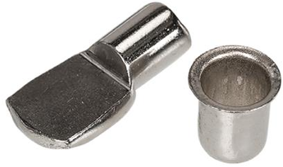 Support d'étagère Homefix vz 18x7 + douille | 4 pièces - 6701.30.40030