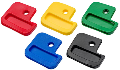 Capuchon de clé Homefix différentes couleurs carré | 5 pièces - 6701.30.61030