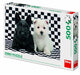 Puzzle 2 Puppy APOS; S en noir et blanc 500 pièces
