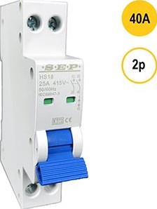 Interrupteur principal 40a 2p Sep - 4518060