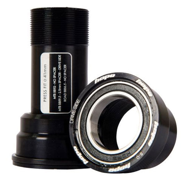 Hope bb pressfit 41 avec roulements en acier inoxydable noir