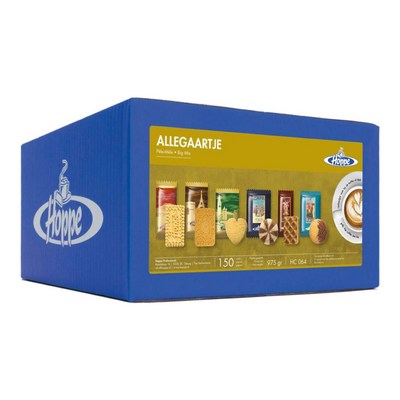 Sachet mixte de biscuits au café Hoppe 6 types (150 pièces)