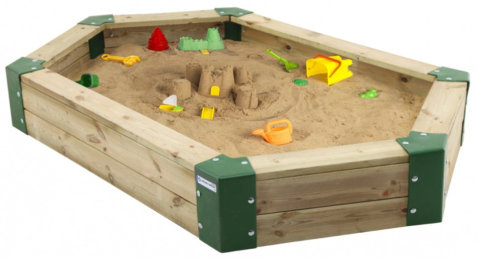 Sandbox 210 x 120 x 25 cm en bois naturel
