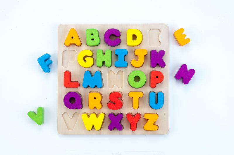 Puzzle alphabet en bois Angeltoys