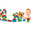 Blocs de bois Eichhorn colorés (petits 50 pcs.)