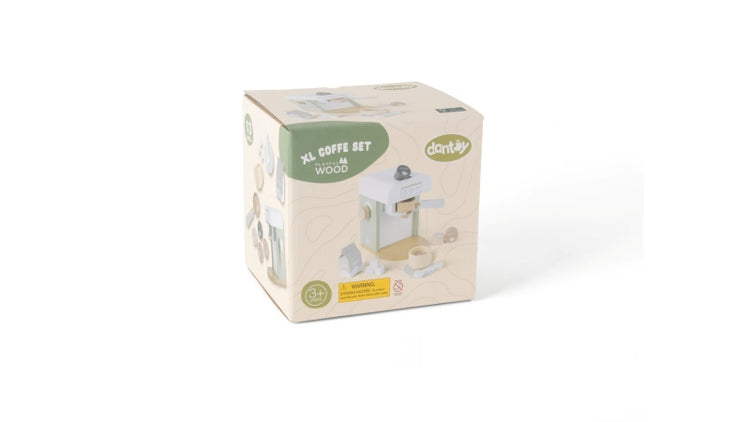 Machine à café en bois Dantoy xl 13 pièces en boîte