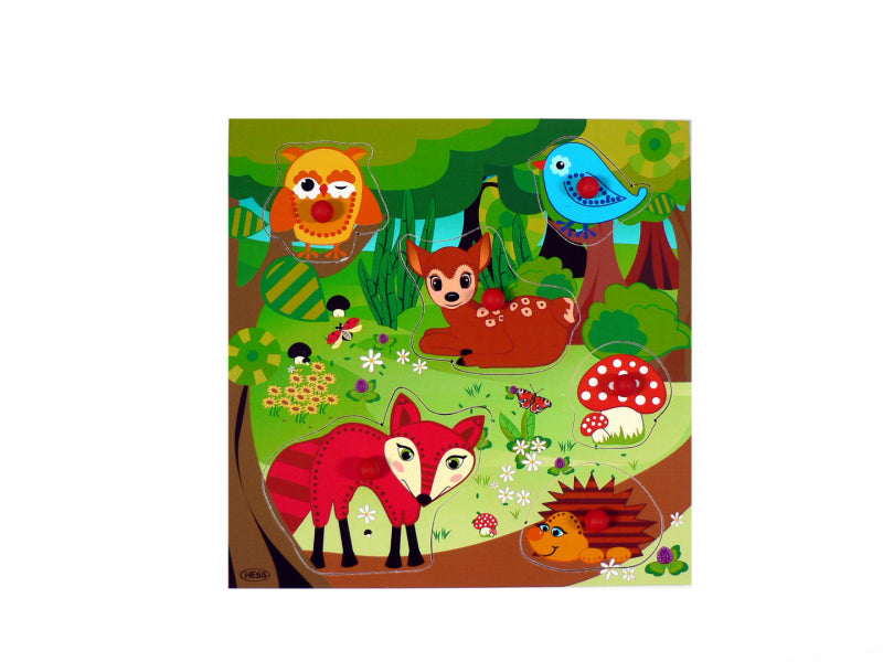 Hess puzzle en bois animaux de la forêt