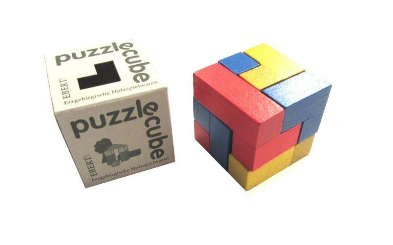 Cube puzzle en bois Ebert (coloré)