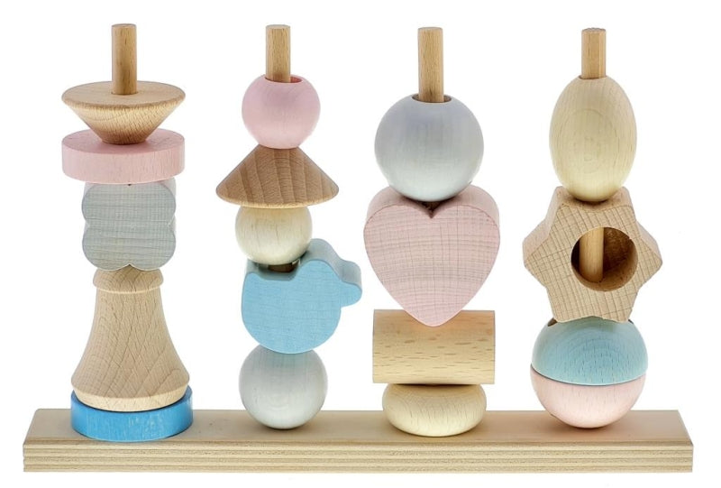 Jeu d'empilage en bois Hess (naturel)
