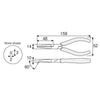 Hozan P-12 Tongs pointus pliés HRC45 3280012
