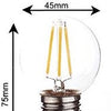 HP LED Bullet E27 1-10W 2200K Filament Transparent - LED7938