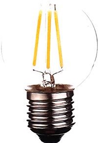 HP LED Bullet E27 1-10W 2200K Filament Transparent - LED7938