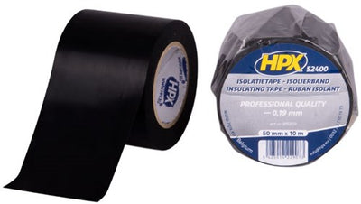 Ruban d'isolation HPX PVC 50 mm x 10 mètres - noir
