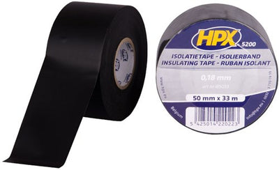 Ruban isolant pvc Hpx | noir | 50 mm x 33 m - ib5033 | 24 pièces ib5033