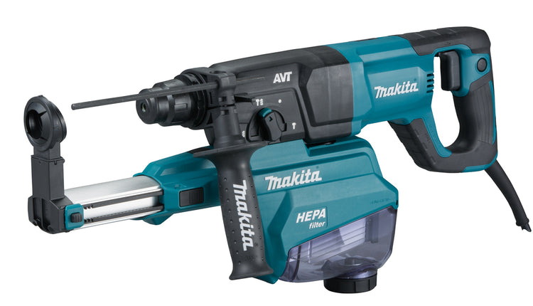 Makita hr2663 | 230 V | marteau combiné | sds-plus | avec unité d'aspiration de poussière | dans une valise