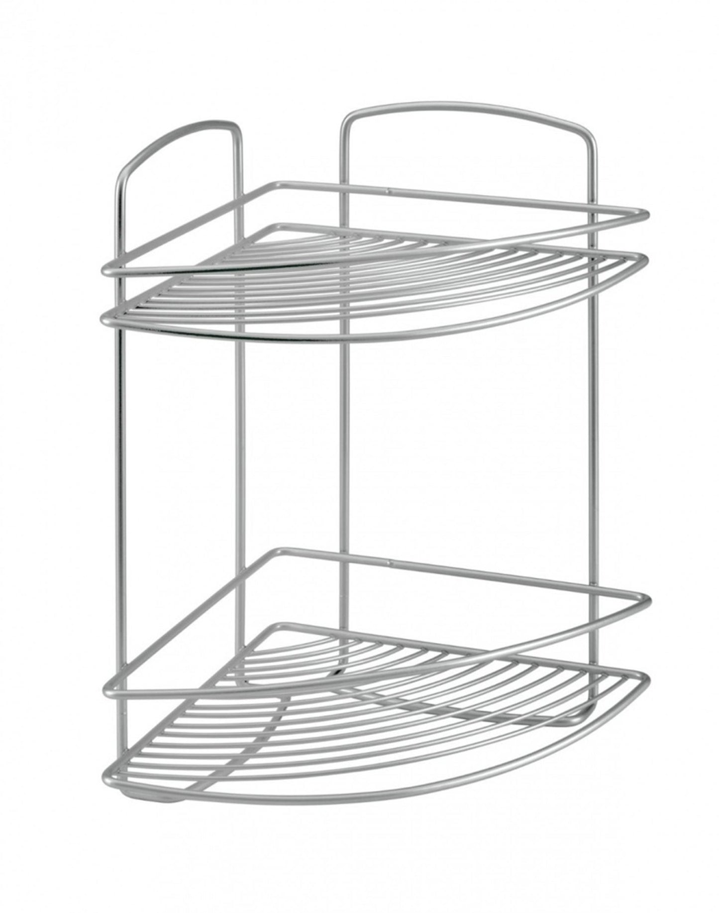Metaltex Metaltex Onda Salle de salle de bain Rack 2 étages 22x22x35 cm argent