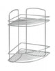 Metaltex Metaltex Onda Salle de salle de bain Rack 2 étages 22x22x35 cm argent