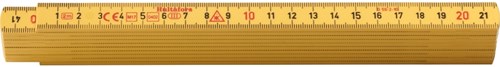 Hultafors mètre pliant g 59 2m - 10 pièces - jaune - hu200004 - hu200004