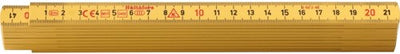 Hultafors mètre pliant g 59 2m - 10 pièces - jaune - hu200004 - hu200004