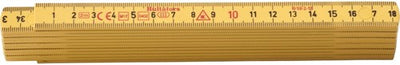 Hultafors mètre pliant g 59 2m - 12 pièces - jaune - hu200104 - hu200104