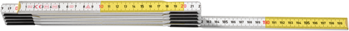 Hultafors mètre pliant t59 2m blanc jaune | 10 pièces - hu105254