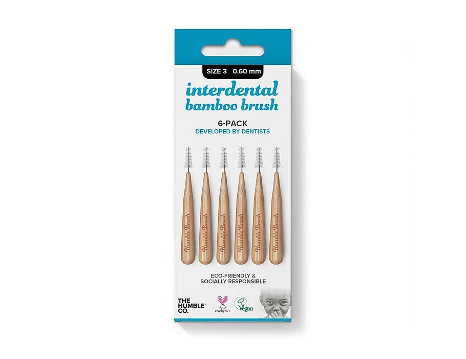 The Humble Co. Brosse interdentaire 6 st bleu 0,60 mm