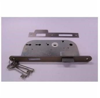 Serrure de porte Nemef hutra dh29 | 50 mm | 2sl. | acier inoxydable | vpl | 22x215mm | arrondi | limba - 9750290000