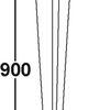 Point support de poteau Connex 101x101x150x900 vvz - hv4268
