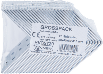 Connex perf. carré 60x60x50 25pcs vz - hvg2720