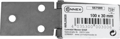 Charnière de table Connex 100x30 inox - hvrj20020