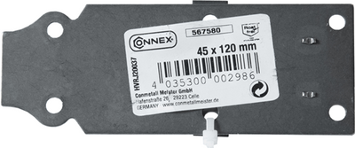 Glissière plate Connex 45x120 inox - hvrj20037