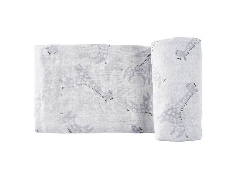 Toile hydrophile happybear girafe bleu