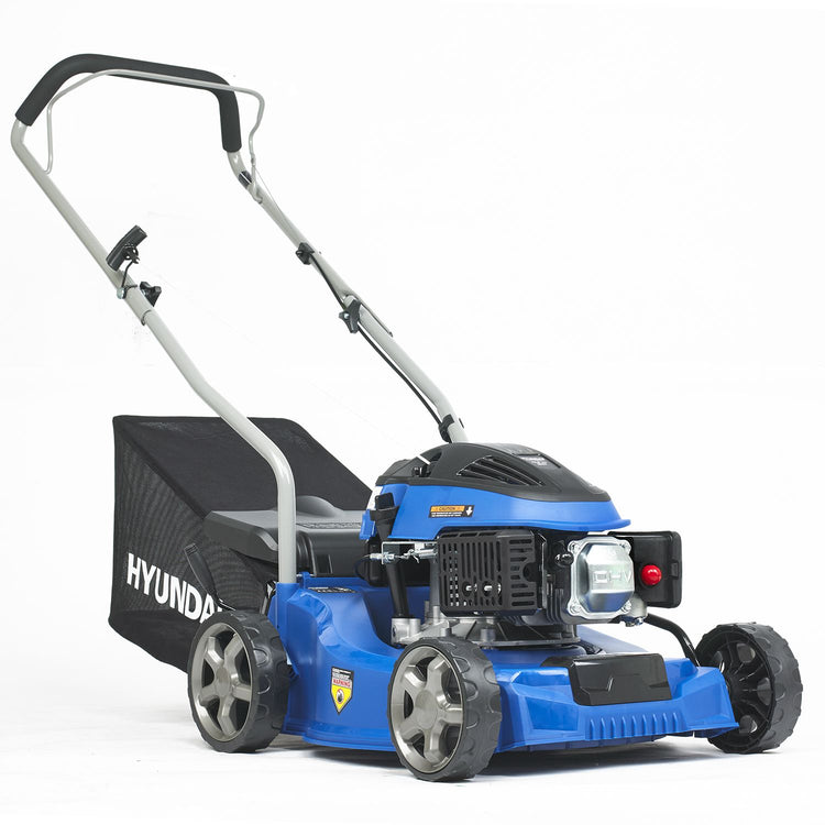 Tondeuse à essence Hyundai | 79,8 cm3 | 40 cm | 6 hauteurs réglables | 57021