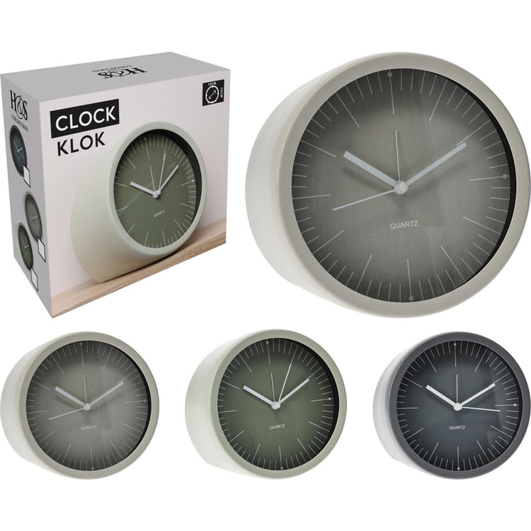 Horloge de décoration en métal sur pied 15x7cm