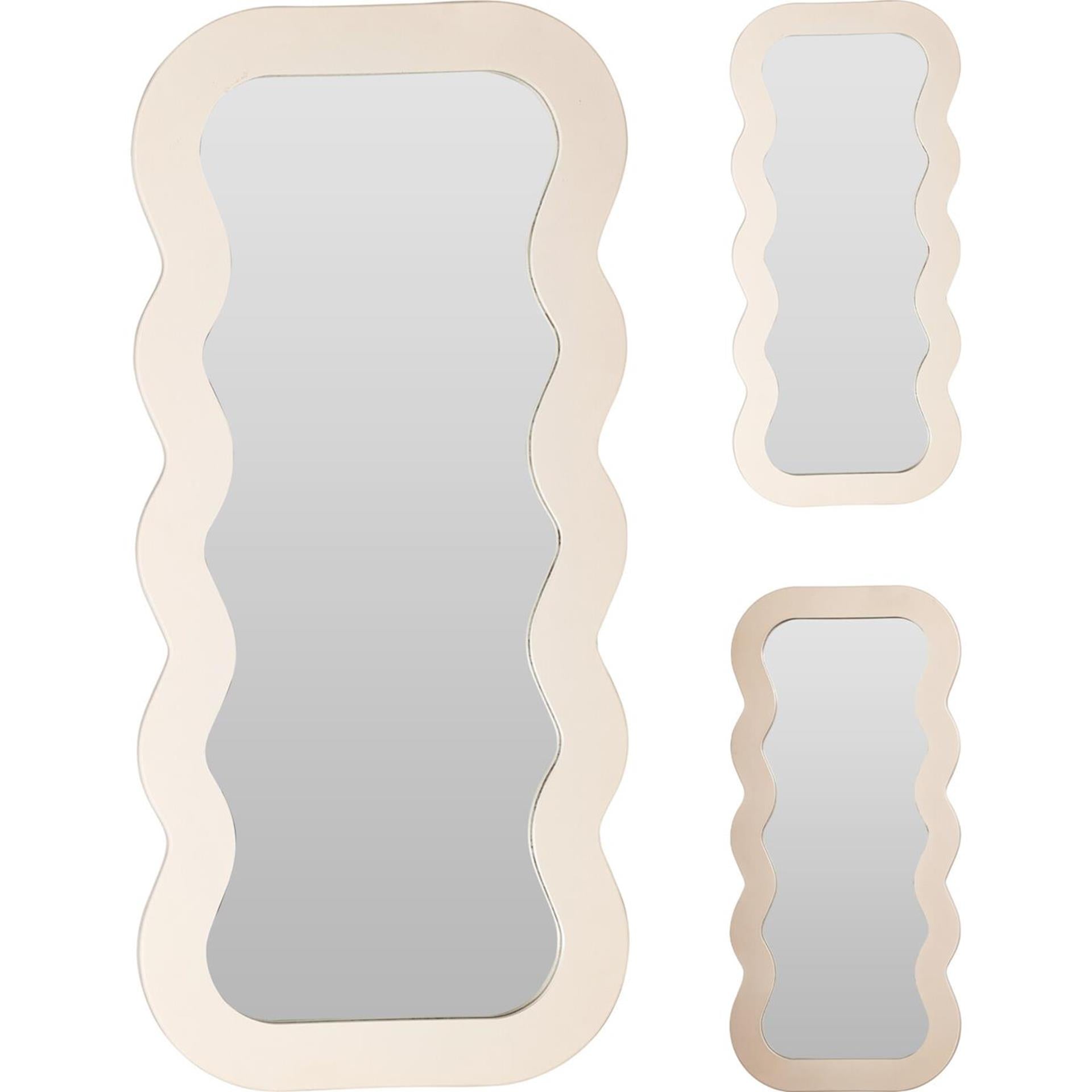 Miroir de décoration ondulé 37x80cm