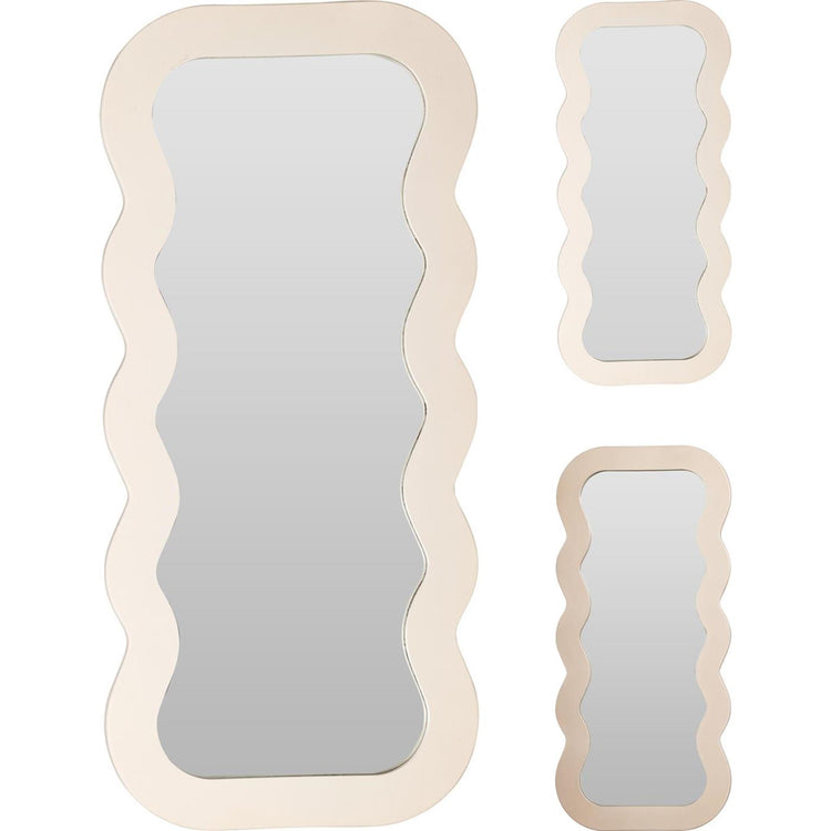 Miroir de décoration ondulé 37x80cm
