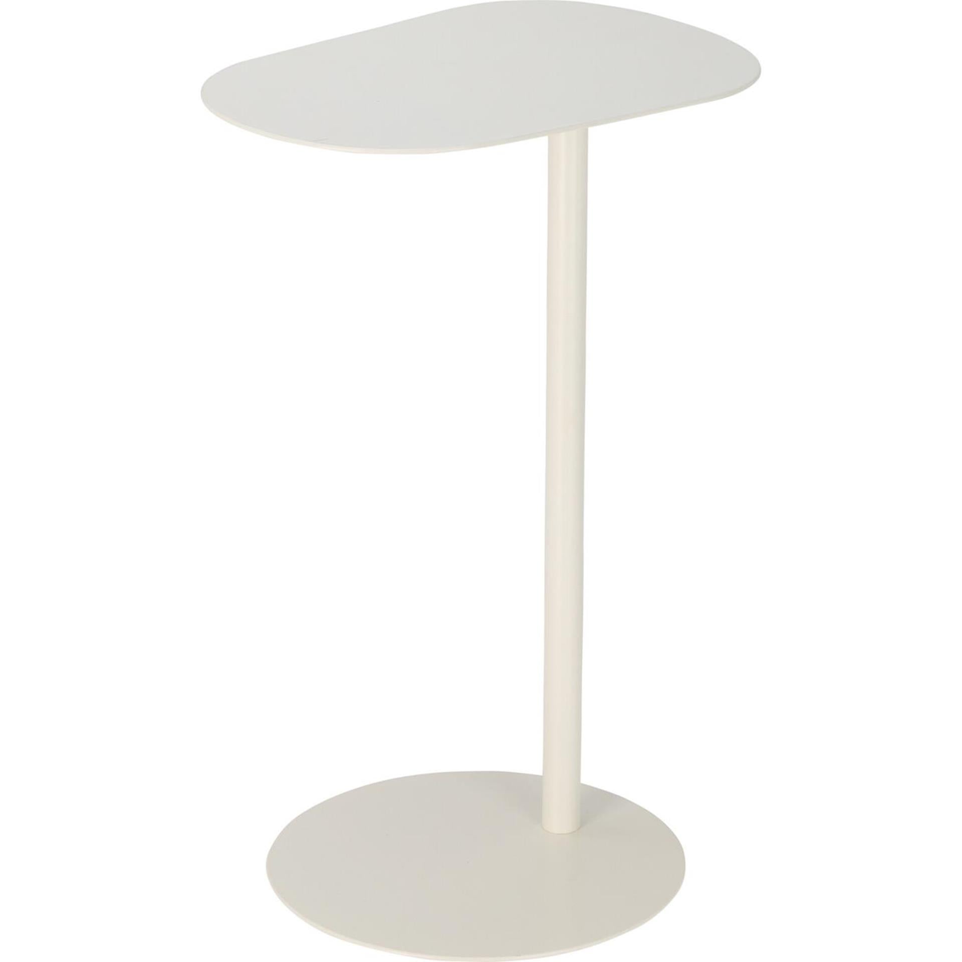 Table d'appoint Home déco blanc bio 35x53cm