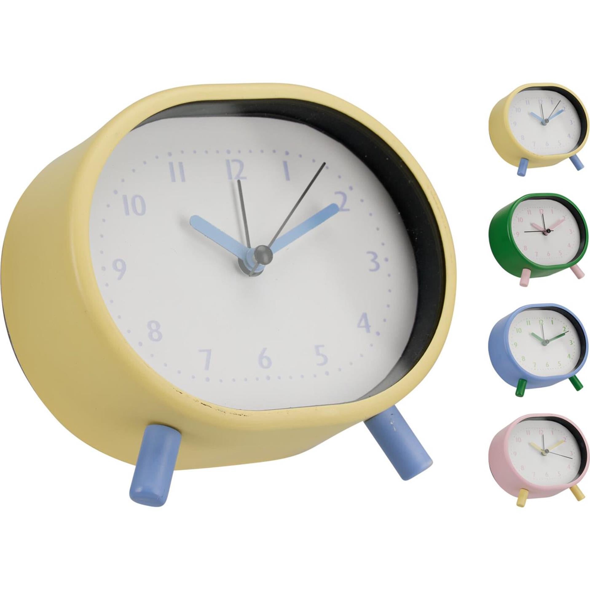 Réveil déco déco duo couleurs 12cm