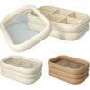 Boîte à thé Z1 bois arrondie 23x15cm