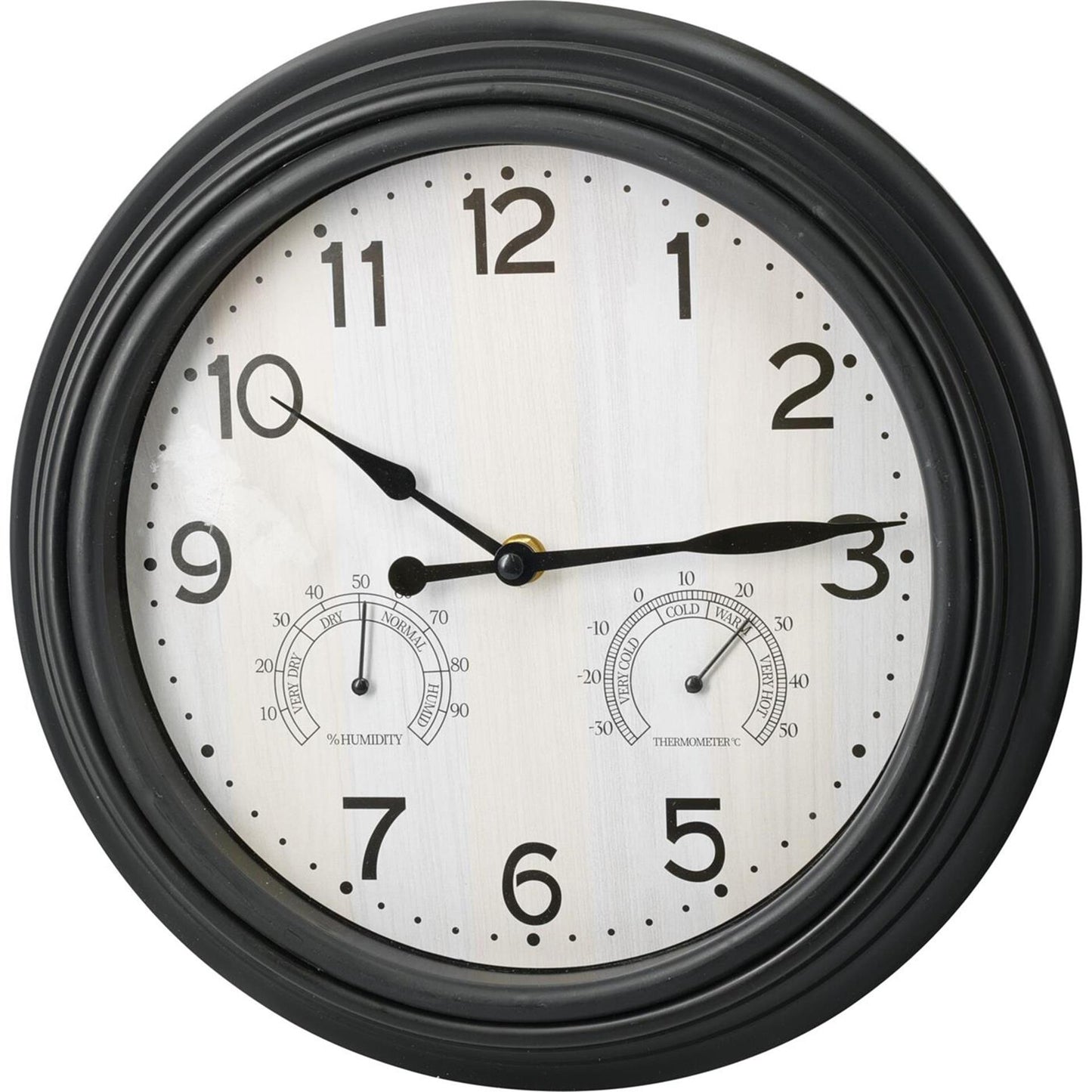 Horloge murale de style maison noire 30cm