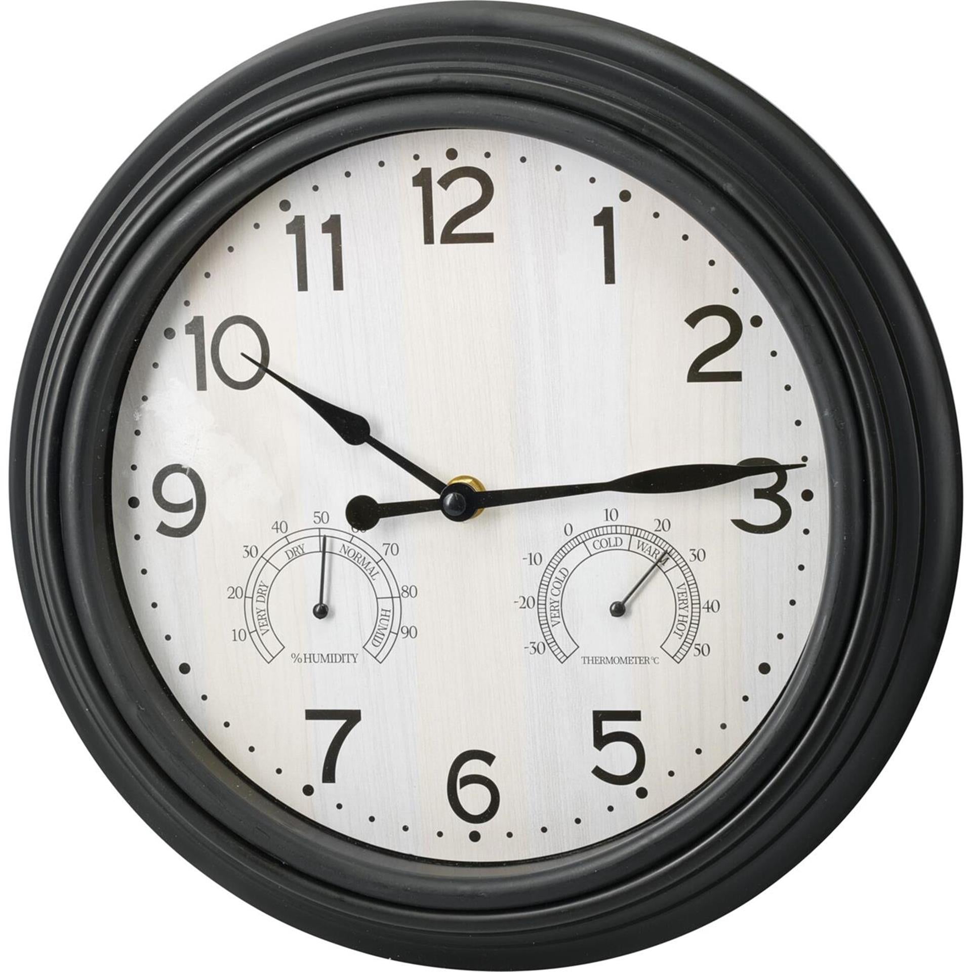Horloge murale de style maison noire 30cm