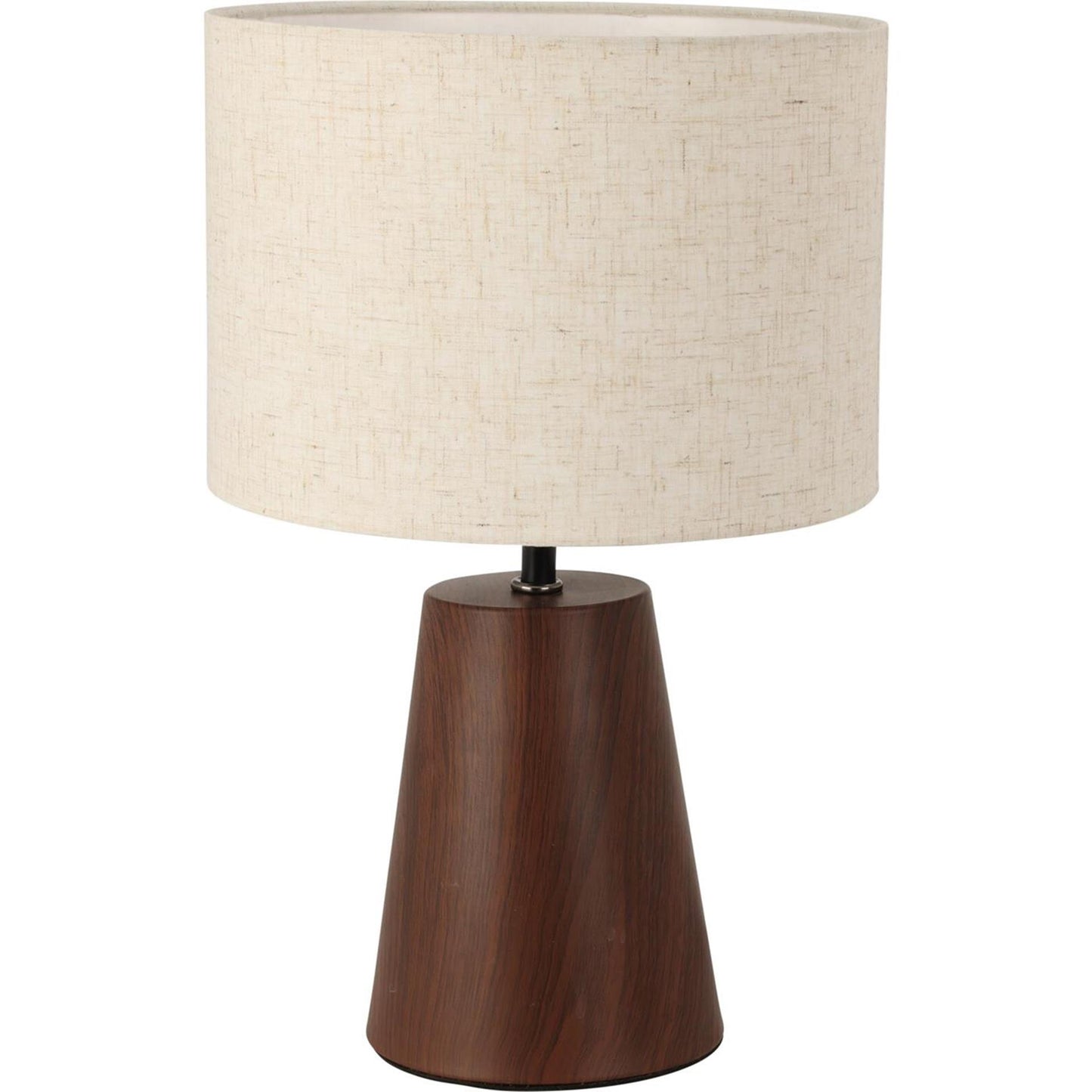 Lampe de table en métal avec abat-jour beige